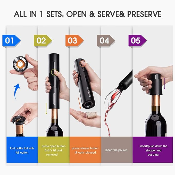 Electric Wine Opener Set Bottle Opener Set