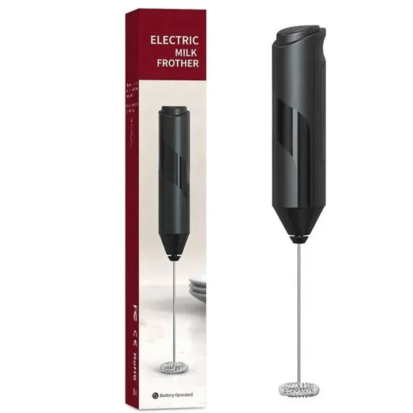 Electric Milk Frother, Battery Operated, Handheld Drink Mixer